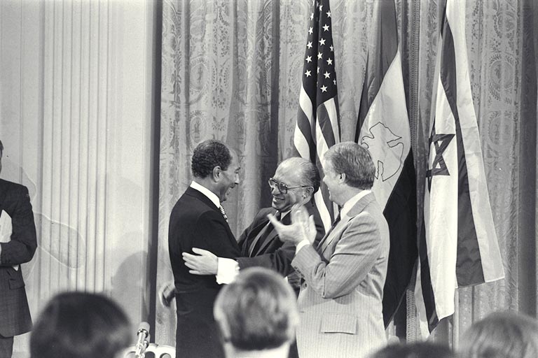 The Camp David Accords between Israel and Egypt - Photo of the Signing