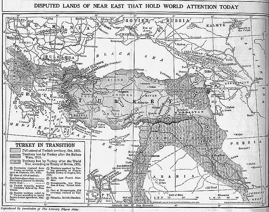 King-Crane Commission Report - Map - English (1919)